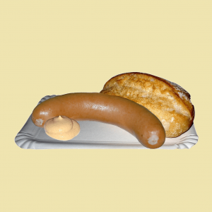 Rindswurst mit Brötchen